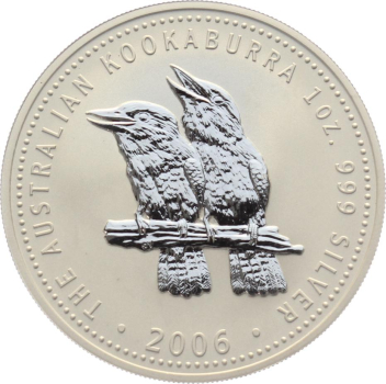 Australien 1 Dollar 2006 Kookaburra - 1 Unze Feinsilber